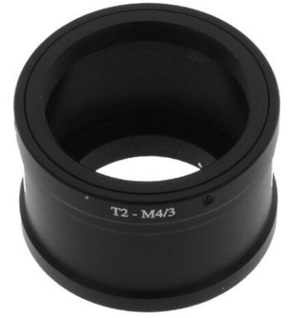 adapterring T2 Micro 4/3 zwart