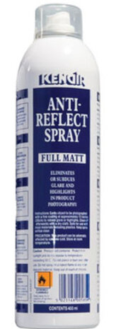 anti-reflectiespray mat 400 ml aluminium wit/blauw