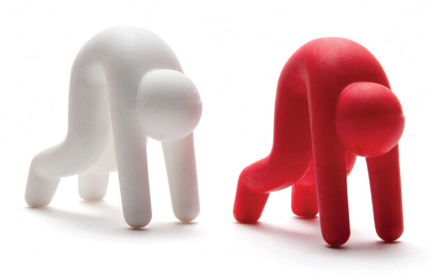 anti-overkookset Lid Sid siliconen rood/wit