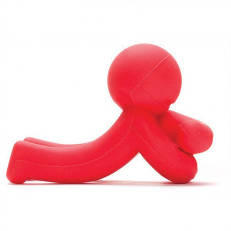lepelhouder Hug Doug cm siliconen rood