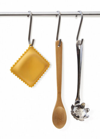 lepelhouder Ravioli 12,2 x 12 cm siliconen&nbsp;geel