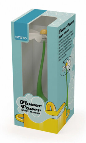 stoomaflater Flower Power 6 x 6 x 14,5 cm ABS groen