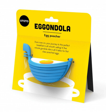 eipocheerder Eggondola 10,1 x 6,5 x 6,7 cm siliconen blauw