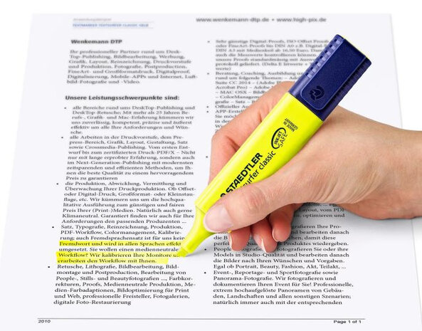 markeerstift Classic 364 polypropyleen 1-5 mm geel