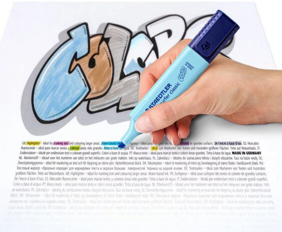 markeerstift Classic 364 Colors polypropyleen blauw
