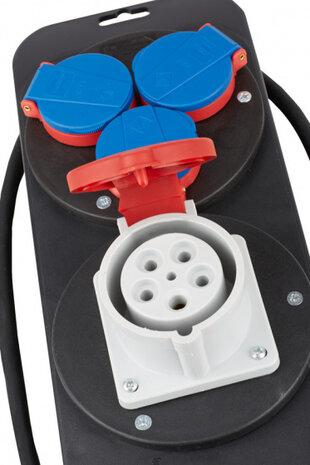 stroomstation CEE 230V+400V/16A 2 meter neopreen