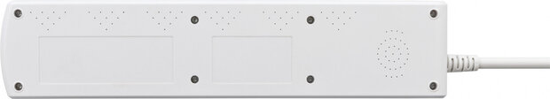 stekkerdoos 6-voudig 37 cm IP20 2 meter wit