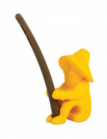 spaghettihulp Al Dente 10 x 8,5 x 4 cm siliconen geel