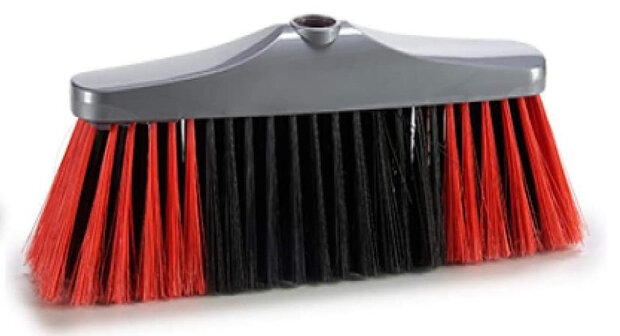 bezem 127 x 32 x 8 cm rood