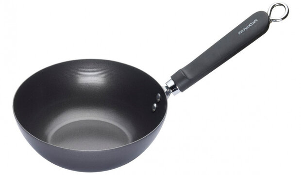 wokpan Oriental 35,5 cm aluminium zwart