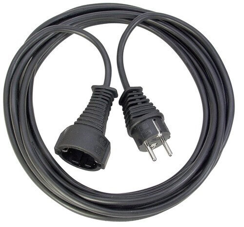 verlengsnoer IP20 10 meter PVC zwart