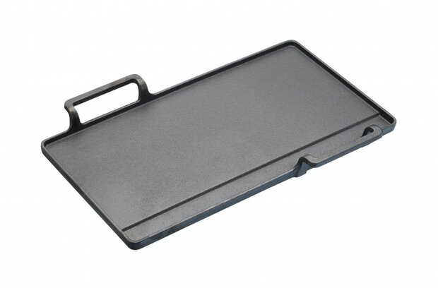 grillplaat 42,5 x 29 x 4,5 cm gietijzer grijs