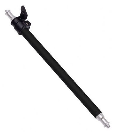 verlengstang statief 37-60 cm staal zwart/zilver