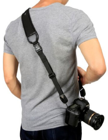 schouderriem Micnova 178 cm foam zwart