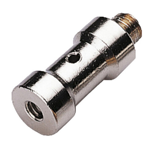 spigot adapter SP-4F8M 32 mm aluminium zilver