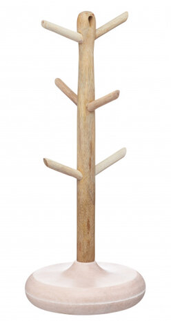 mokkenboom Serenity 15 x 36 cm hout/marmer naturel