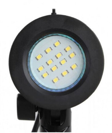 statieflamp led 4W 27 cm staal zwart 2-delig