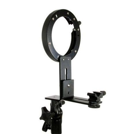 statiefadapter Strobist S-Type staal zwart