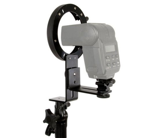 statiefadapter Strobist S-Type staal zwart