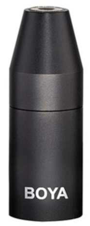 adapter 35C-XLR 3,5 mm TRS naar XLR staal zwart