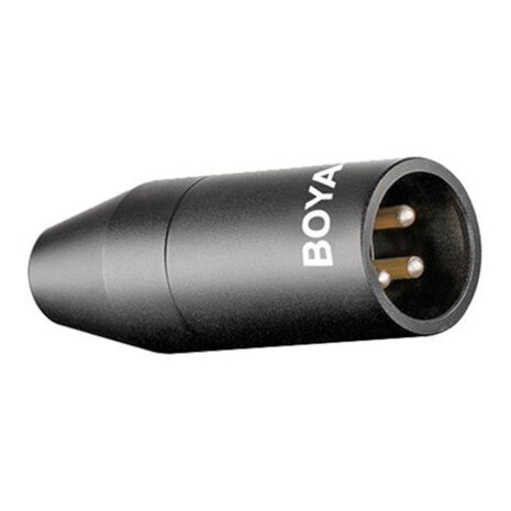 adapter 35C-XLR 3,5 mm TRS naar XLR staal zwart