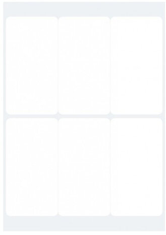 diepvriesetiketten 6,35 cm x 3,3 cm polyetheen 24 stuks