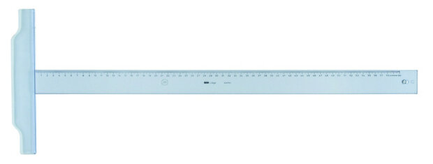 tekenhaak Geo College 60 cm transparant
