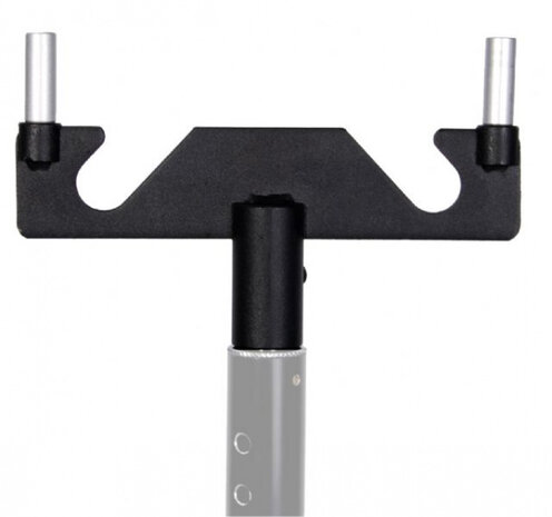 klemmen CBH-12-2 voor achtergrondrollen zwart
