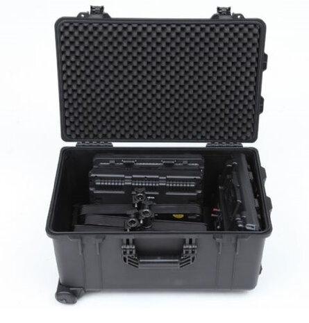 studiokoffer 62,5 x 42 cm foam zwart