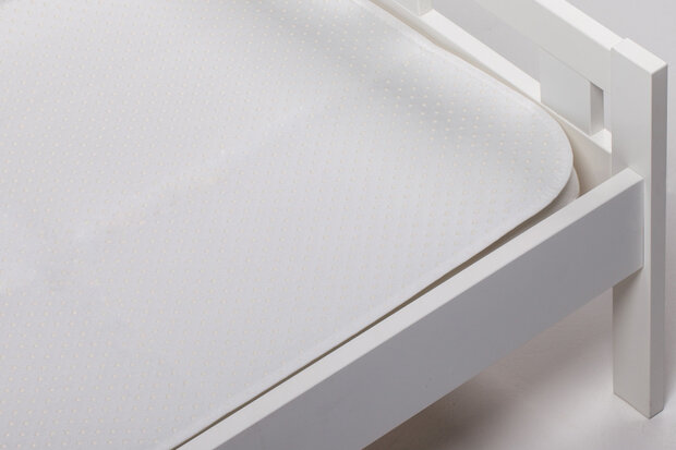 matrasonderlegger 60 x 170 cm polyester wit