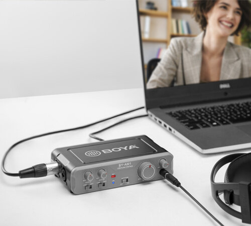 audio-adapter BY-AM1 dual-channel 160 x 105 mm staal zwart