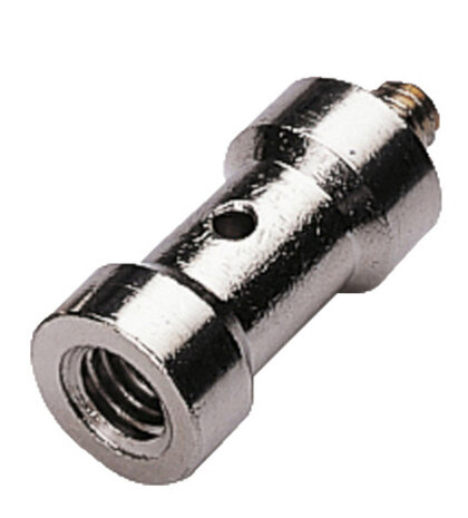 spigot-adapter BH-4M8F 3,2 cm staal zilver