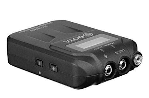lavaliermicrofoon BY-WM6S UHF duo draadloos 106 mm zwart