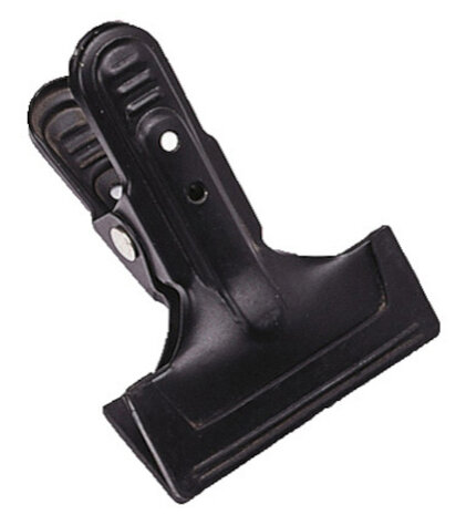 klem SA-C 11 x 8 cm staal/rubber zwart