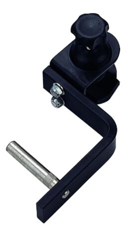 klem L-Bracket BSH-1 staal/rubber zwart