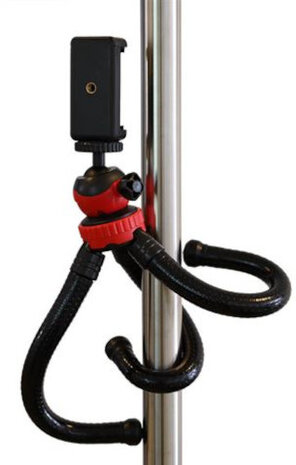 tafelstatief FTR-18 15-29 cm zwart/rood 3-delig