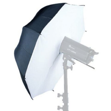 flitsparaplu URF-102R 120 x 90 cm zwart/wit