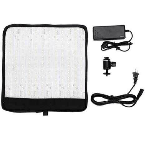 studiolamp T12 RGB led 34 x 32,5 cm zwart/wit 4-delig