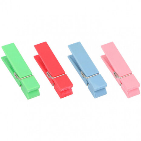wasknijpers magnetisch 7 x 1,5 cm 4 stuks
