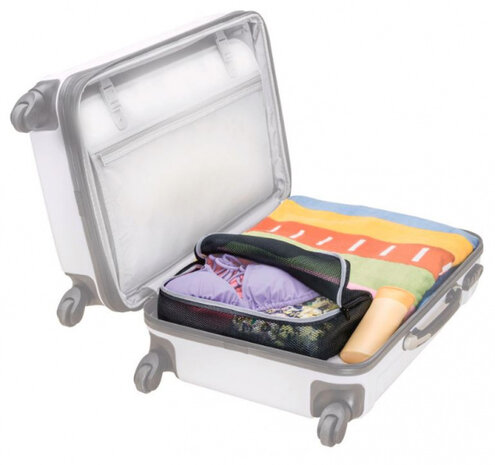reisorganizer 10 x 20 x 35 cm polyester grijs
