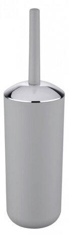 toiletborstelhouder Brazil 10 x 37 cm grijs 2-delig