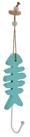 kapstokhaak Fish 31,5 x 7,5 cm hout groen