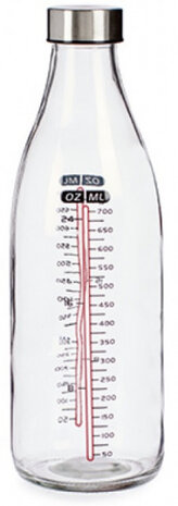 maatbeker 1 liter 27 cm transparant