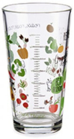 maatbeker biologisch 450 ml kristalglas transparant