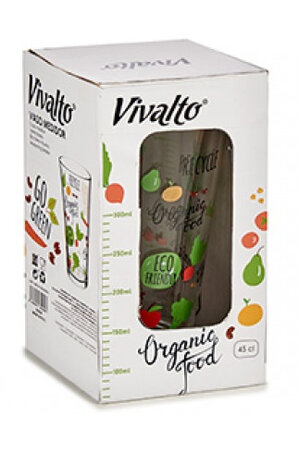 maatbeker biologisch 450 ml kristalglas transparant