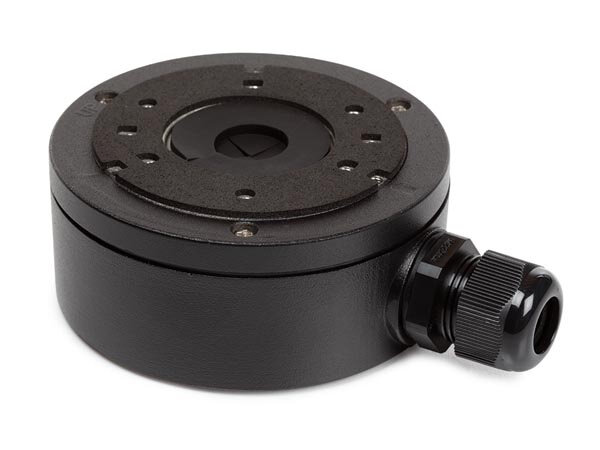 aansluitdoos voor Ecamtvi101b/201B 100 mm aluminium zwart