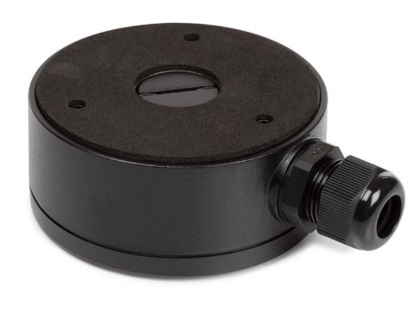 aansluitdoos voor Ecamtvi101b/201B 100 mm aluminium zwart