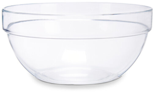 beslagkom 20,5 x 9,5 cm glas transparant