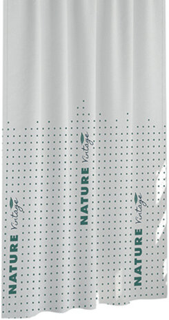 douchegordijn 180 x 180 cm Peva wit/groen
