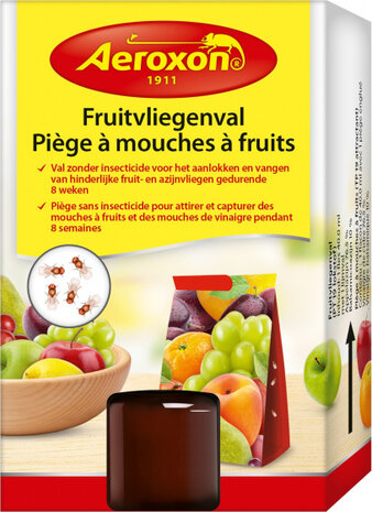fruitvliegenval 40 ml zwart 2-delig